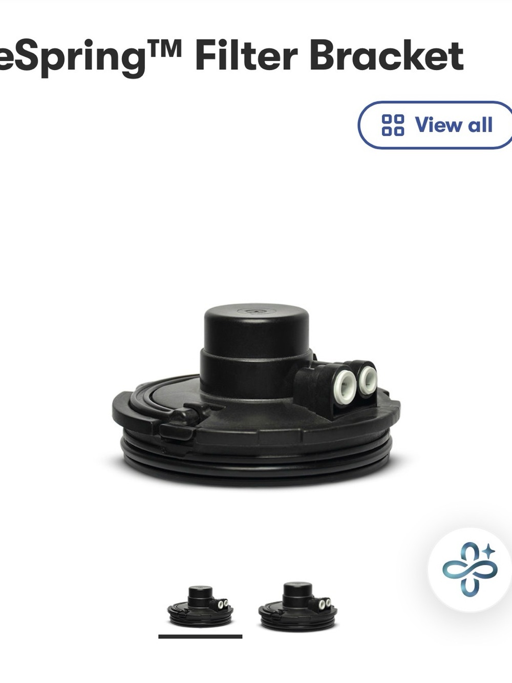 Black Filter Bracket Replacement